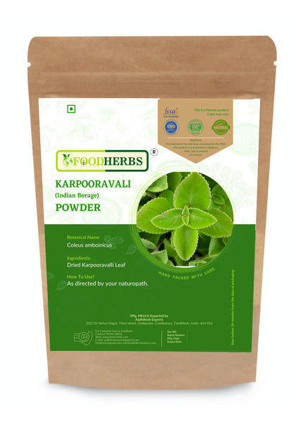 FOODHERBS Karpooravalli Powder