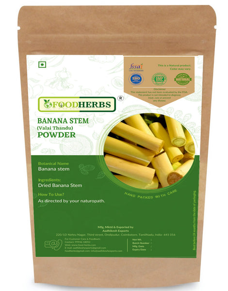 FOODHERBS Banana Stem Powder