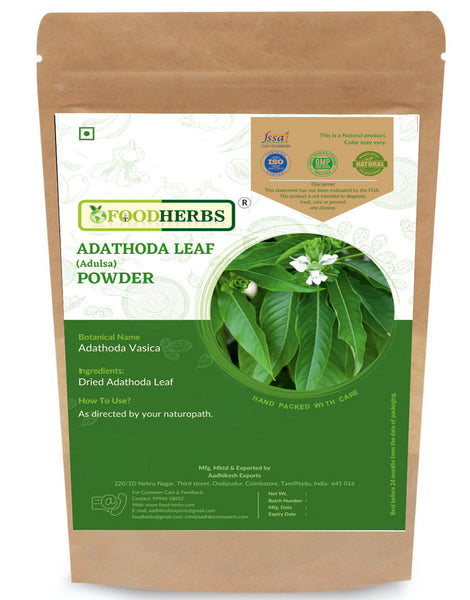 FOODHERBS Adathoda Leaf Powder