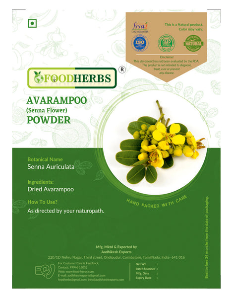 FOODHERBS Avarampoo Powder