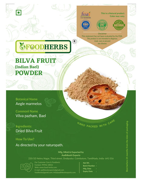 FOODHERBS Bilva Fruit Powder