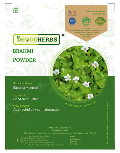 FOODHERBS Brahmi Powder