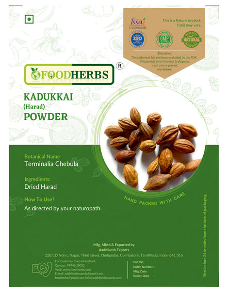 FOODHERBS Kadukkai Powder