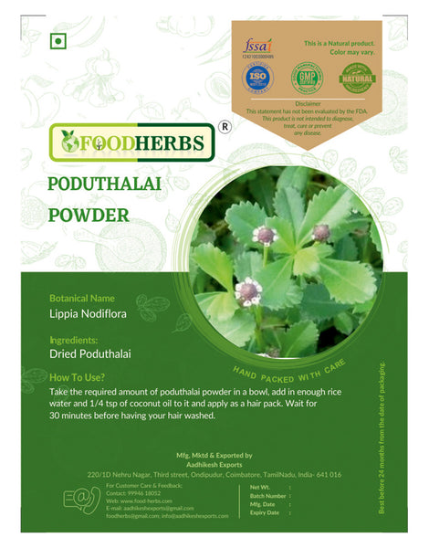 FOODHERBS Poduthalai Powder