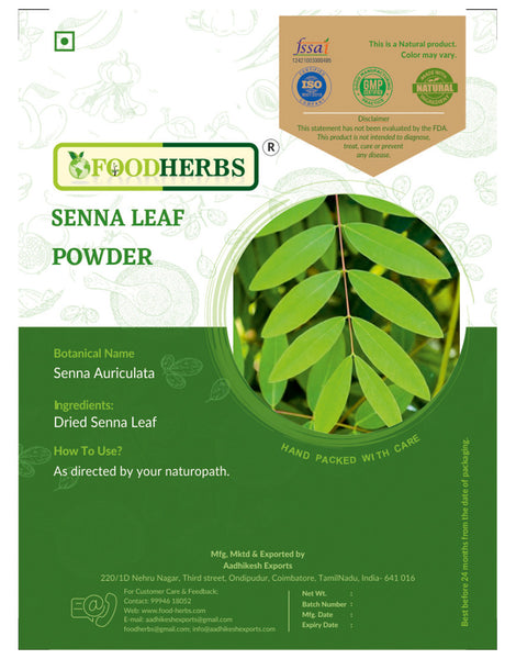 FOODHERBS Senna Leaf Powder