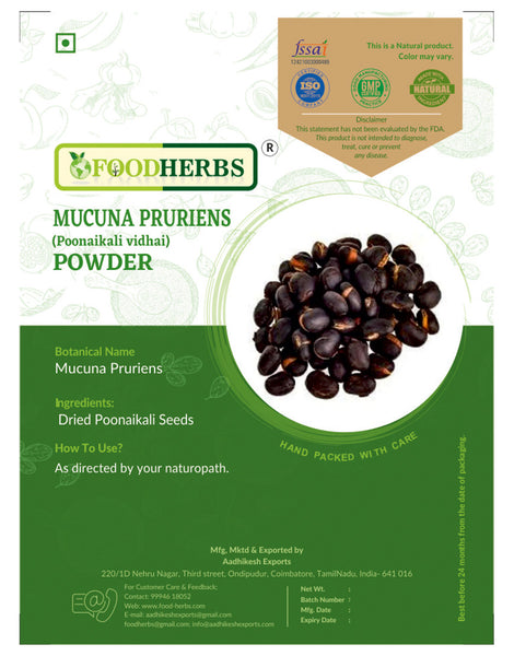 FOODHERBS Mucuna Pruriens Powder