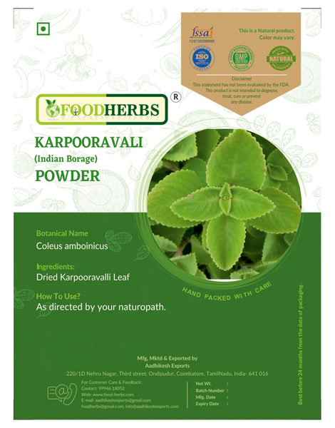 FOODHERBS Karpooravali Powder