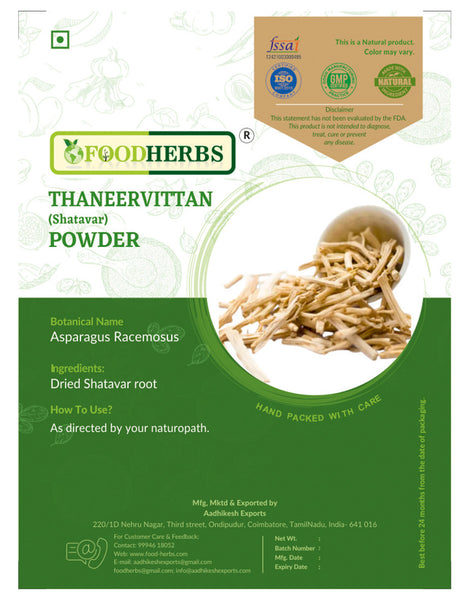 FOODHERBS Thaneervittan Powder