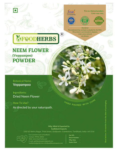 FOODHERBS Neem Flower Powder