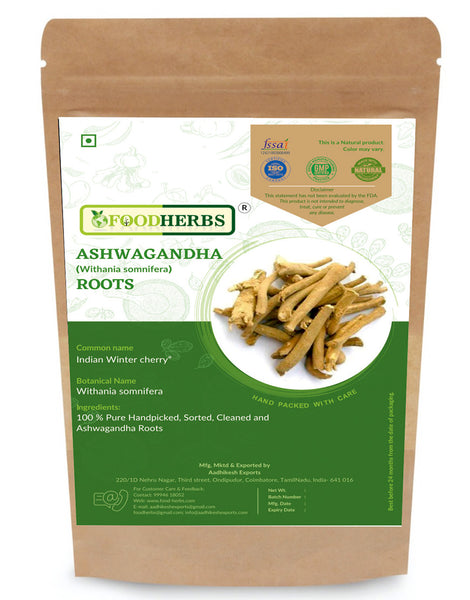 FOODHERBS Dried Ashwagandha Roots