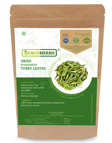 FOODHERBS Dried Curry Leaves