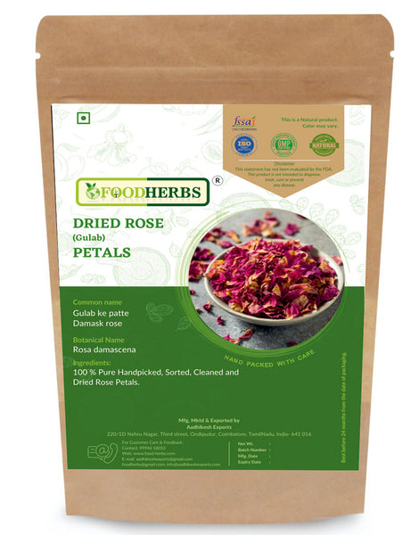 FOODHERBS Dried Rose Petals