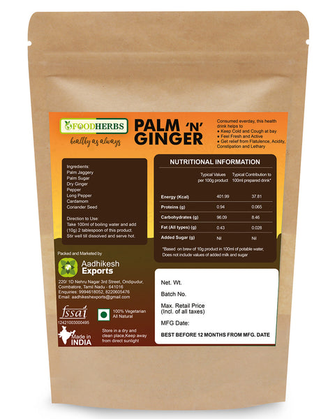 FOODHERBS Palm Ginger