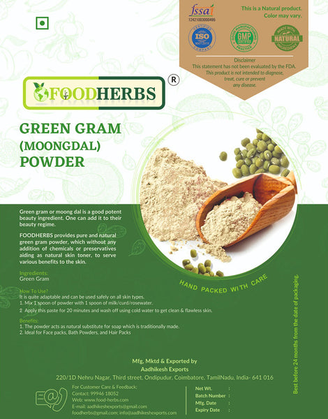 FOODHERBS Green Gram Powder