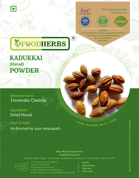 FOODHERBS Terminalia Chebula Powder