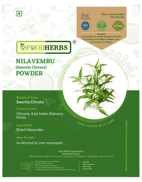 FOODHERBS Swertia Chirata Powder