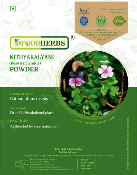 FOODHERBS Periwinkle Powder