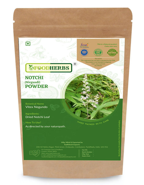 FOODHERBS Notchi Leaf Powder