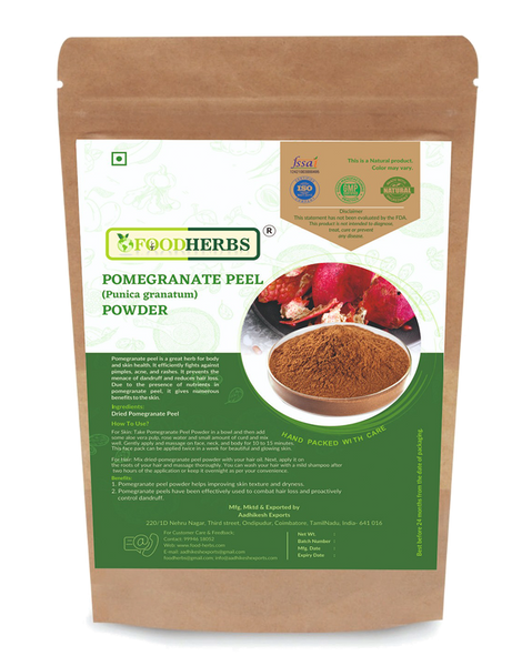 FOODHERBS Pomegranate Peel Powder