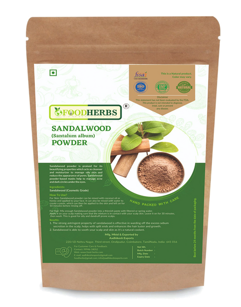 FOODHERBS Sandalwood Powder