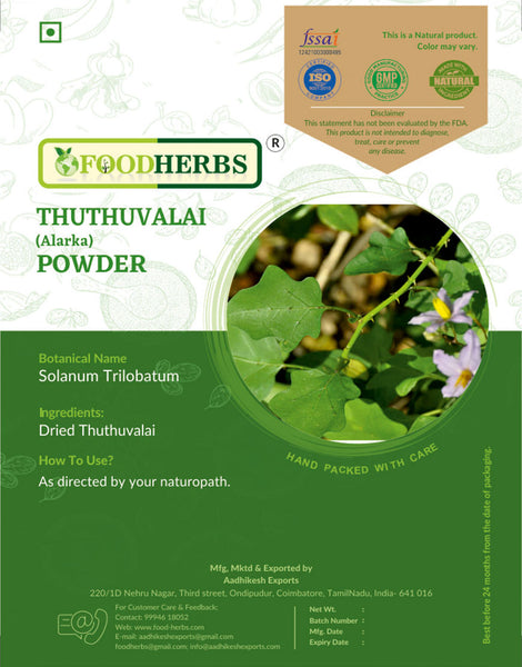 FOODHERBS Climbing Brinjal Powder