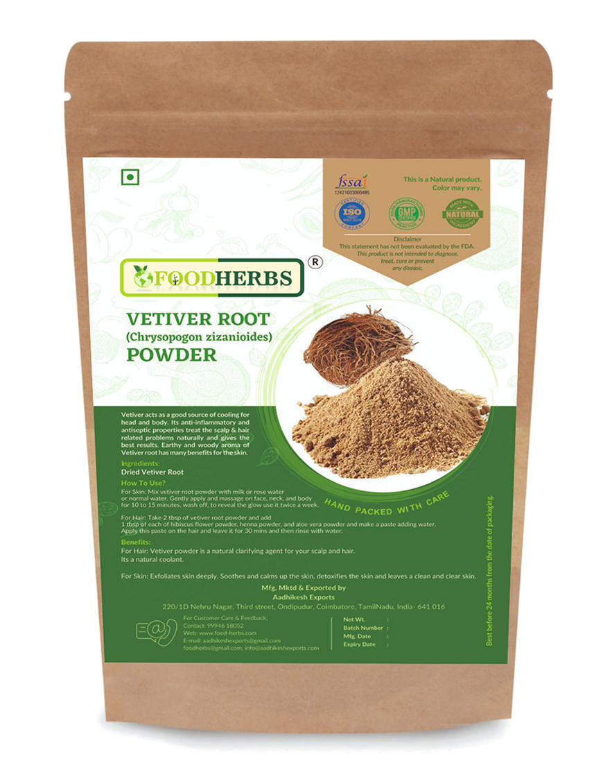 Buy Vetiver Root Powder Online - Foodherbs
