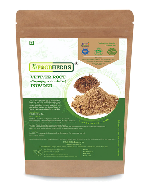 FOODHERBS Vetiver Root Powder