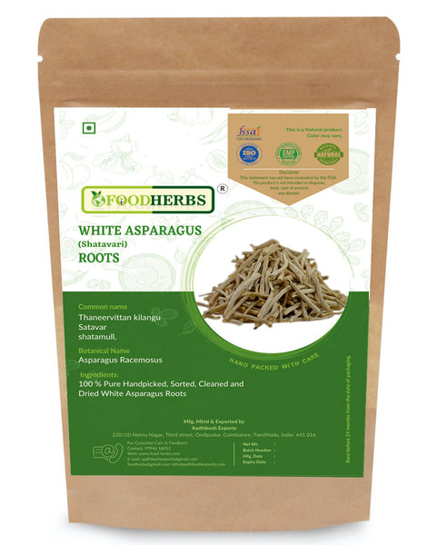 FOODHERBS Dried White Asparagus Root