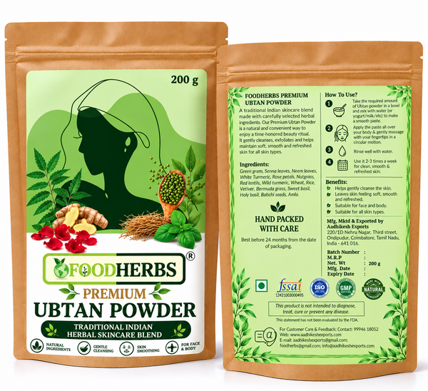 FOODHERBS Premium Ubtan Powder - Front